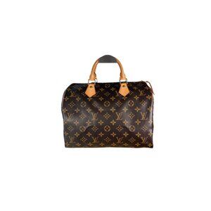Louis Vuitton Monogram Speedy 30 Boston Bag W/Dust Bag, Lock & Key